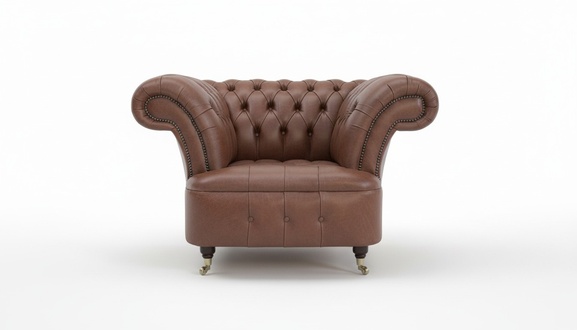 Chesterfield Design Sofa Sessel Couch Polster Luxus Textil Couchen 1 Sitzer #223