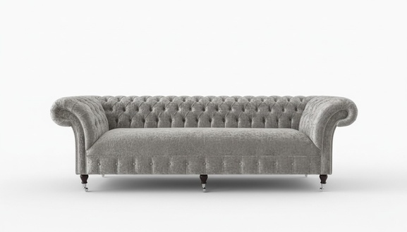 Chesterfield Designer Couch 4 Sitz Sofa Polster Textil Leder Garnitur 2016-49