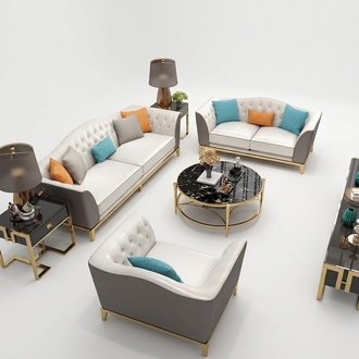 Chesterfield Edelstahl Couch Polster Sitz Sofa 3+2 Leder Garnitur Wohnzimmer