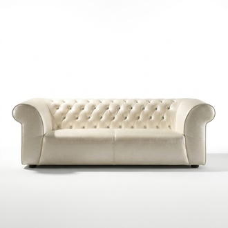 Chesterfield Garnitur Sofagarnitur Ledersofa Textil Stoff Polster Couch Sofa Neu