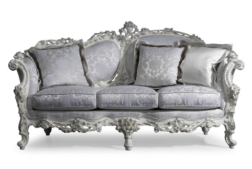 Chesterfield Klassischer Dreisitzer Sofa Wohnlandschaft Textilsofa 3 Sitz Couch
