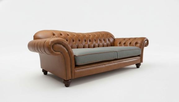 Chesterfield Kunstleder Polster Sofa Design Klassische Sofa 3 Sitzer Luxus