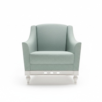 Chesterfield Ohrensessel Sessel Polster Fernseh Büro Couch Echtes Leder FL-1Siz