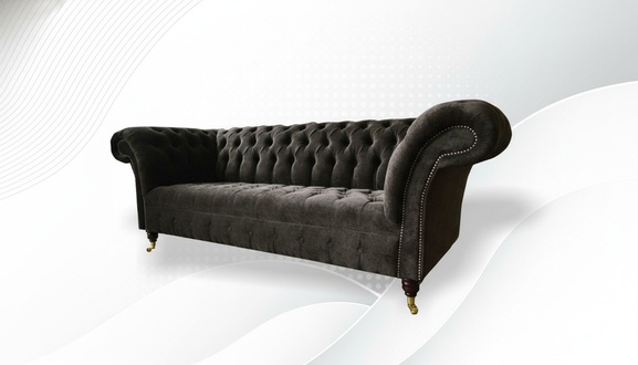 Chesterfield Original Möbel 3 Sitzer Couch Polster Sofas Couchen Textilsofa Neu