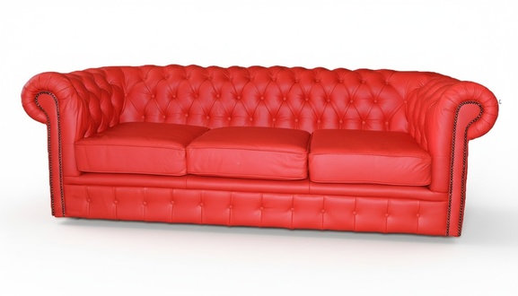 Chesterfield Polster Sofa Couch Designer Garnitur 3 Sitz Couchen Klassisch *Neu*