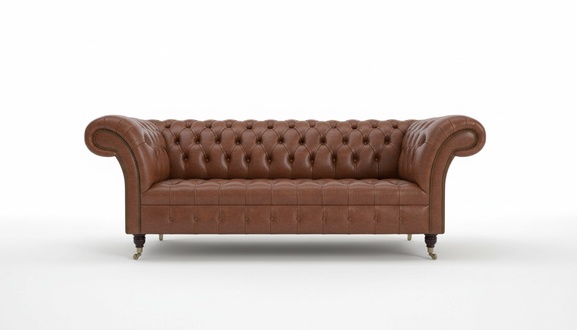 Chesterfield Polster Sofas Design Luxus Couch Sofa 3 Sitzer Leder Couchen