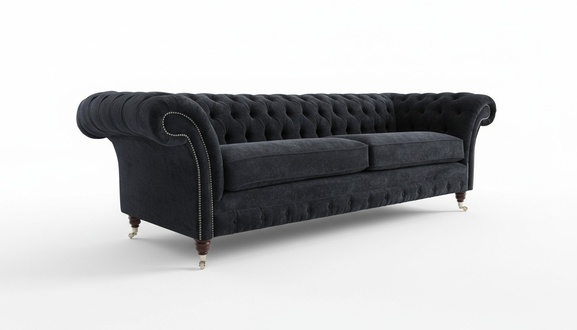 Chesterfield Polster Sofas Design Textil Sofa 4 Sitzer Sofa Luxus Design