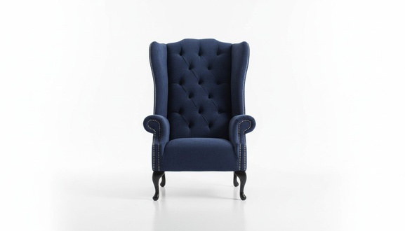 Chesterfield Polstermöbel Designer Ohrensessel 1 Sitzer Luxusstoffe Polster Neu