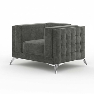 Chesterfield Sessel Couch 1 Sitzer Couchen Polster Neu Fernseh Sofa Textil Stoff