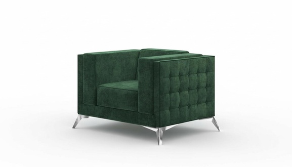Chesterfield Sessel 1 Sitzer Couchen Polster Neu Fernseh Sofa Textil Stoff Couch