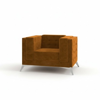 Chesterfield Sessel Couch 1 Sitzer Stoff Couchen Polster Neu Fernseh Sofa Textil