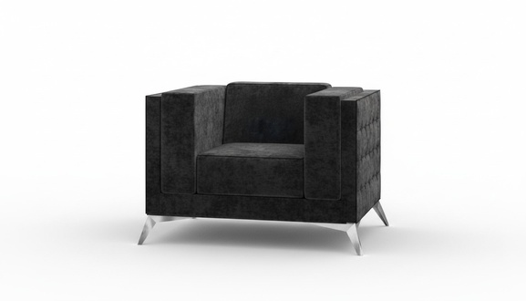 Chesterfield Sessel Couch 1 Sitzer Sofa Textil Stoff Couchen Polster Neu Fernseh