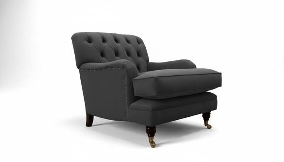 Chesterfield Sessel Couch Polster 1 Sitzer Design Couchen Textil
