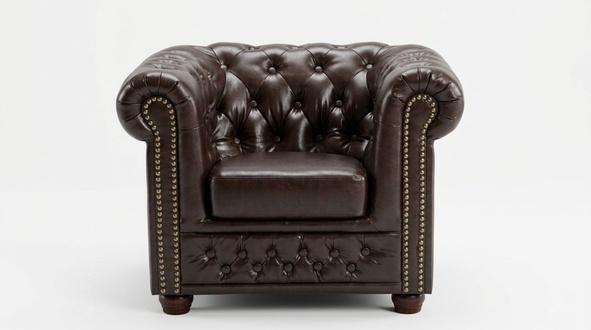 Chesterfield Sessel Fernseh Couch 1 Sitzer Sofa Textil Leder Couchen Polster Neu