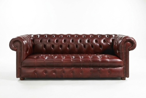 Chesterfield Sofa 3 SITZER Polster Designer Couchen 100% Leder Sofort