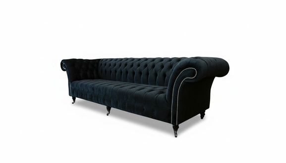 Chesterfield Sofa 4 Sitzer Big Polster Design Couchen Sofas Garnitur Original
