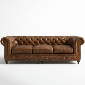Chesterfield Sofa Couch Polster Stoff Leder Couchen Polster Garnitur 3 Sitzers