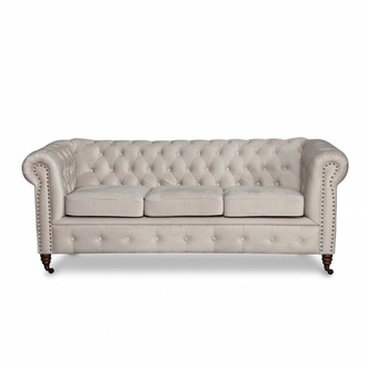 Chesterfield Sofagarnitur 3+2+1 Oxford Couch Polster Set Sofas Couchen Leder