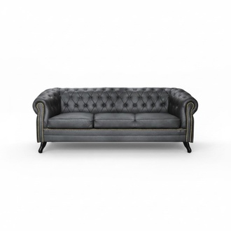 Chesterfield Sofagarnitur 3+2 Glasgow Couch Polster Set Sofas Couchen Neu