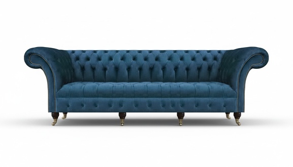 Chesterfield Sofagarnitur Couch Polster Möbel Sofa Viersitzer Sitzmöbel Neu