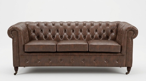 Chesterfield Sofagarnitur Sofa Couch Polster 3 2 Sitzer Leder Sofas Stoff Neu