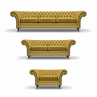 Chesterfield Sofas Set Luxus Komplett Wohnzimmer Polstermöbel Einrichtung