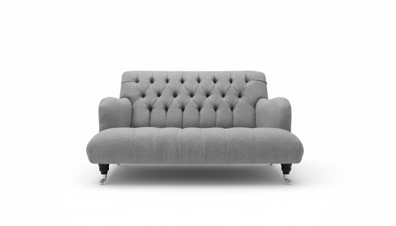 Chesterfield Textil Sofa 2 Sitzer Stoffsofas Sofa Polster Sofas Design Luxus