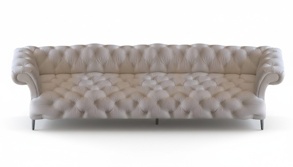 Chesterfield Weiß Viersitzer Leder Neu Sofa Couch Einrichtung Modern Wohnzimmer