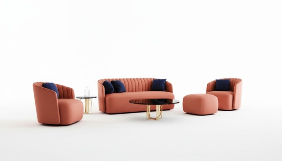 Couch Luxus Set 4 tlg Sofagarnitur 321 Hocker Garnitur Sofa Sofas Sessel Gruppe