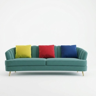 Couch Samt Textil Wohnzimmer Sofa Couchen Klassische Dreisitzer xl Polster Stoff !
