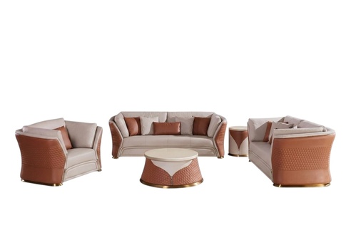 Couchen Sofas Polster Leder 32 Sitzer Sofagarnitur Set Designer Garnituren Neu