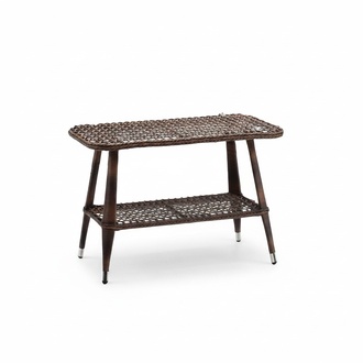 Couchtisch Braun Modern Terrassemöbel Rattan Möbel Luxus Design Einrichtung