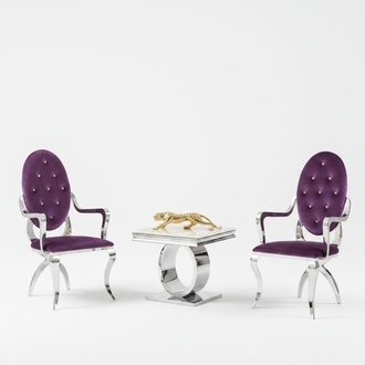 Couchtisch Design Stil Silber Tisch Wohnzimmer Moderne Möbel Edelstahl