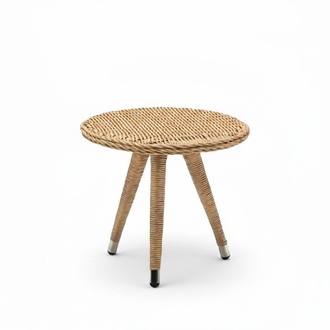 Couchtisch Luxus Möbel Terrasse Design Rattan Rund Modern Hochwertig Möbel