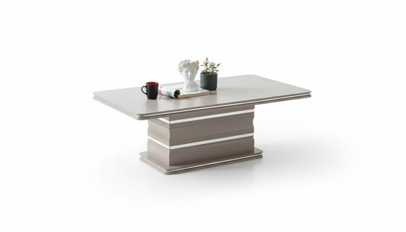 Couchtisch neu Wohnzimmertisch Beistelltisch Sofatisch beige Holz