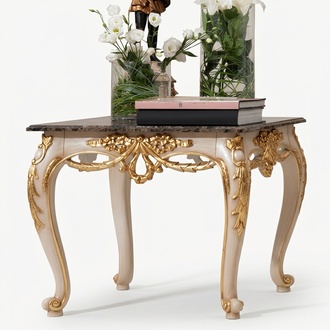 Couchtisch Tisch Beistelltisch Wohnzimmer Holz Royal Beistell Barock Italien Neu