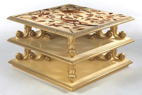 Couchtisch Tisch Beistelltisch Wohnzimmertisch Holz Royal Beistell Barock Neu