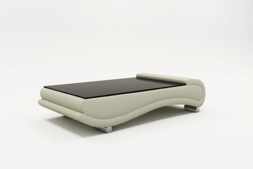 Couchtisch Tisch Polster Design Glastisch Beistell Leder Sofa Couch Tische