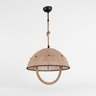Deckenlampe Deckenleuchter Lüster Kronleuchter Lampe Beige Modern Seil