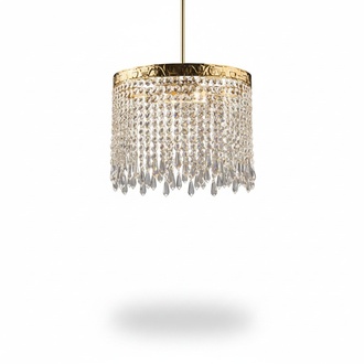 Deckenleuchter Kronleuchter Gold Deckenlampe Lüster Kristall Lampe