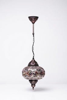 Deckenleuchter Lüster Kronleuchter Deckenlampe Lampen Glas Silber Neu