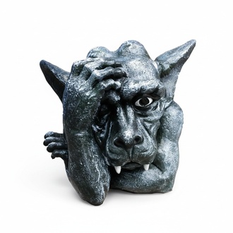 Deko Figur Statue Skulptur 35 cm FIguren Statuen Skulpturen Drachen Troll