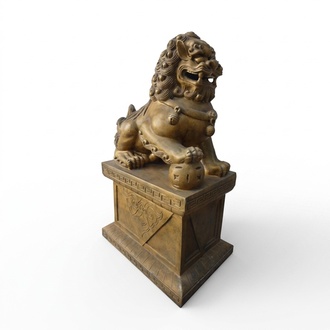 Deko Figur Statue Skulptur 70 cm Figuren Statuen Skulpturen Löwe Dekoration B75