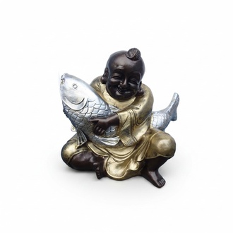 Deko Figur Statue Skulptur 33 cm Figuren Statuen Skulpturen Buddha China (B42)