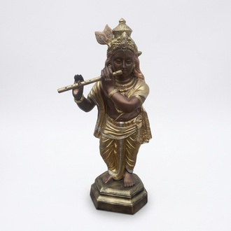 Deko Figur Statue Skulptur 82 cm Figuren Statuen Skulpturen Flöte Buddha (B60)