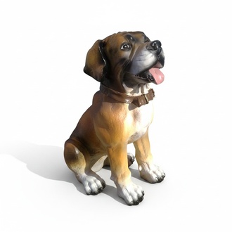 Deko Figur Statue Skulptur 35 cm FIguren Statuen Skulpturen Garten Hund (A116)