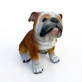 Deko Figur Statue Skulptur 29 cm Figuren Statuen Skulpturen Garten Hund (A30)