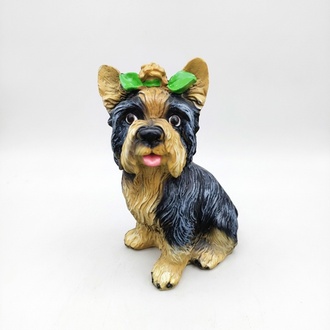 Deko Figur Statue Skulptur 36 cm Figuren Statuen Skulpturen Garten Hund (A324)