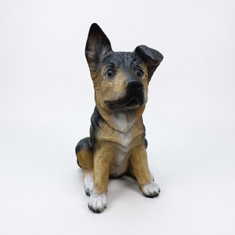 Deko Figur Statue Skulptur 38 cm Figuren Statuen Skulpturen Garten Hund (A336)