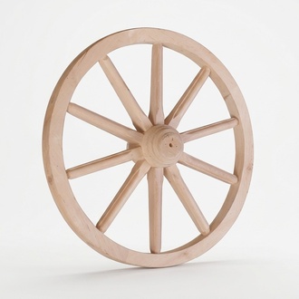 Deko Holzrad Ø 50 cm Speichenrad 10 Speichen Wagenrad Gartendeko Theaterdeko Neu